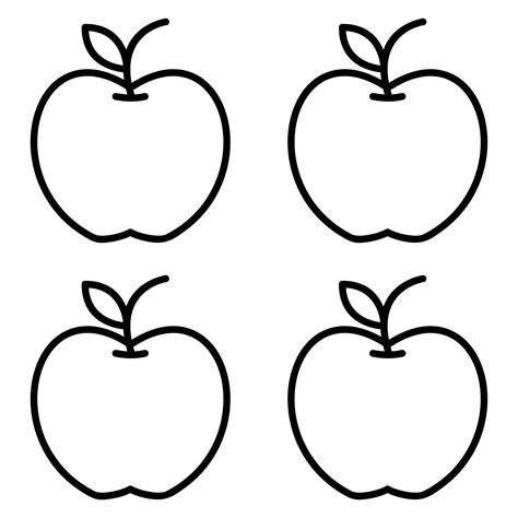 Small Printable Apples